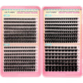 GEMERRY Lash Clusters 4 Style Clusters Eyelash Extensions False Eyelashes Wispy Natural Lashes Fluffy Individual Lashes for DIY at home (60D 80D 100D 200D, 8-16mm)