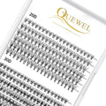 QUEWEL Cluster Lashes 240Pcs Individual Lashes 20D+30D D Curl Mix8-14mm Lash Extensions Clusters Lashes Soft&Natural False Eyelashes Individual DIY Eyelash Extension at Home(20D+30D D mix-8-14)
