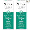 Nizoral Psoriasis Shampoo & Conditioner, 11 Oz, Gentle Scalp Treatment, Relieves Itching, Flaking, Redness, Scaling Effective Scalp Psoriasis Shampoo with Salicylic Acid and Tea Tree Oil (Pack of 2)
