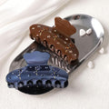 HAIMEIKANG 2 PCs Acrylic Bow Hair Claw Clips for Women - Cute Banana Non-Slip Strong Hold Barrettes Y2K Hair Clips for Thick Thin Hair