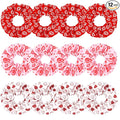 Silk Satin Scrunchies for Women Girls 12 PCS Valentine Hair Scrunchies Silk Satin Hair Ties for Thick Hair Bulk Hair Ties Hair Accessories