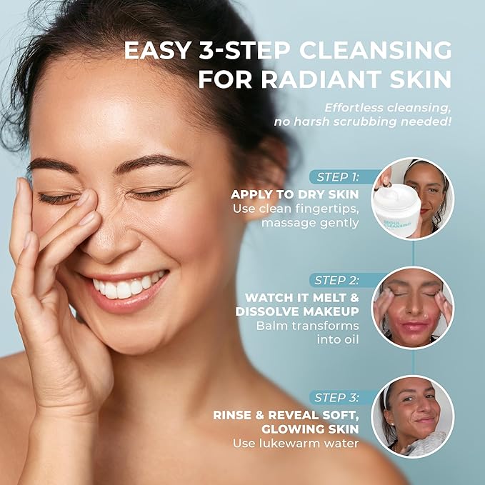The Beauty Spy Seoul Cleansing Balm-To-Oil Make Up Remover | 3-in-1 Koream Face Cleanser, Makeup Remover & Moisturizing Balm | Ginseng, Green Tea & Peptides | Safe on Skin (30ml)