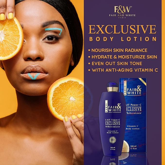 FAIR & WHITE Exclusive Body Lotion with Pure Vitamin C, 500ml / 17fl.oz