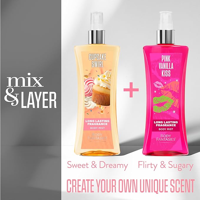 Body Fantasies Signature Fragrance Body Spray, Cupcake Swirl, 8 fl oz