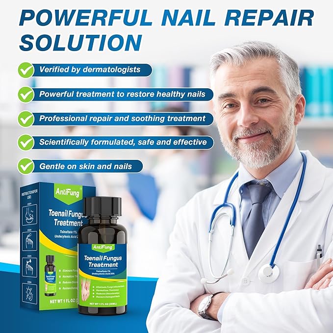 Toenail Fungus Treatment Extra Strength – Maximum OTC with 25% Undecylenic Acid – for Thick, Nail Strengthener and Growth, for Broken, Discolored Nail & Ingrown Toenail, 30ml