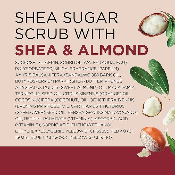 Dr Teal's Shea Sugar Body Scrub, Coconut Oil with Essential Oils, 19 oz (Pack of 3)