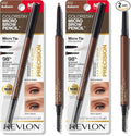 Revlon ColorStay Micro Eyebrow Pencil with Built In Spoolie Brush, Infused with Argan and Marula Oil, Waterproof, Smudgeproof, 452 Auburn, 0.003 oz (Pack of 2)