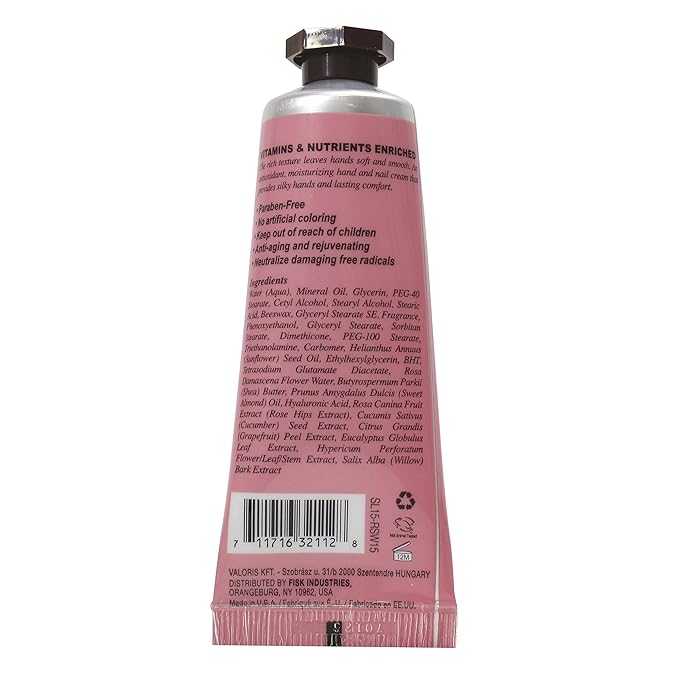 Difeel Invigorating Hand Cream- Rosewater with Pure Natural Oil and Vitamin E 1.4 ounce