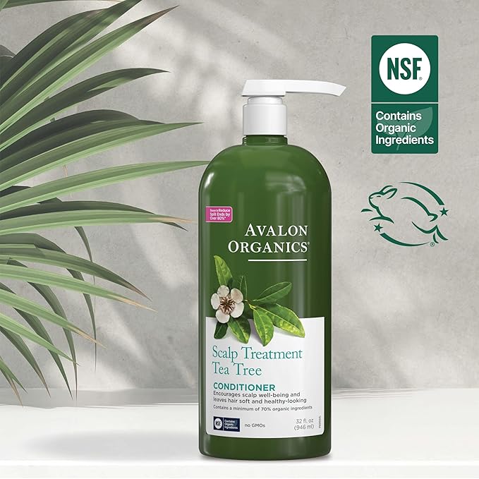 Avalon Organics Conditioner Scalp Treatment Tea Tree, 32 oz