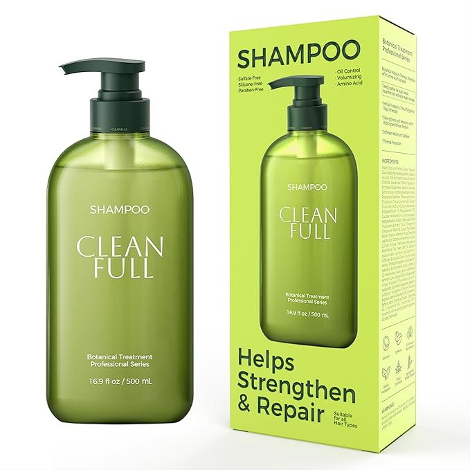 Gentle Hydrating Shampoo for Sensitive Skin & Scalp, Sulfate & Silicone Free Shampoo for Dry & Color Treated Hair, Bond Repair Anti-Breakage, Strengthening, Vegan, Paraben & Phthalate Free