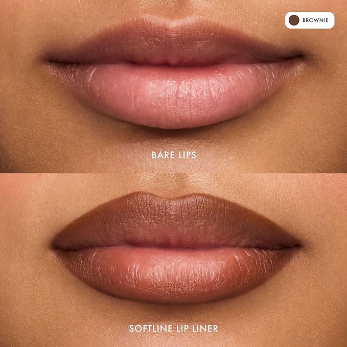 Summer Fridays SoftLine Lip Liner Pencil - Creamy, Long-Lasting Matte Lip Pencil for Sculpted Definition - Skin Care Infused Makeup with Hyaluronic Filling Spheres + Jojoba Oil - Brownie (1.02 g)