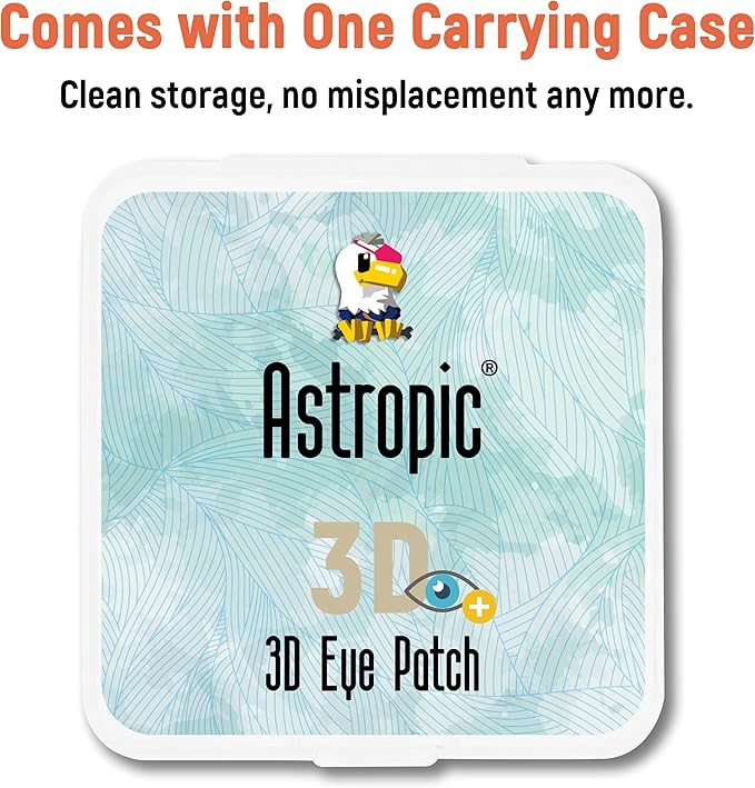 Astropic 3D Cotton & Silk Eye Patch for Kids | Boys Eye Patch for Glasses | Medical Eyepatch for Children with Lazy Eye (Blue Robot, Right Eye)