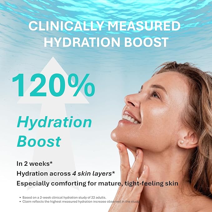 DEEPERCENT Korean Barrier Repair Serum for Mature Skin, Deep Hydration with Vegan Marine PDRN, 8-Peptide, 2.8% Panthenol & Niacinamide, Clinically Tested for 40+ Skin, 1.52 fl oz