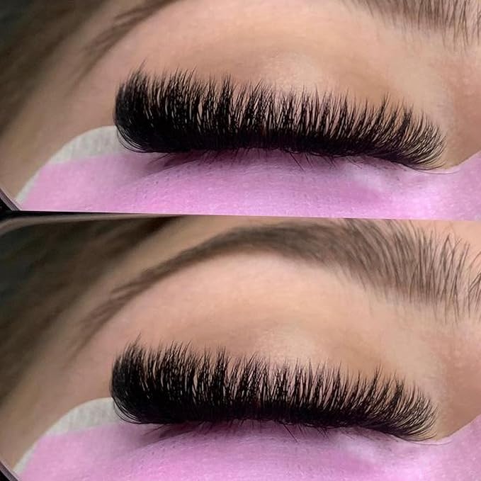 One V Salon Pro 8D Camellia Promade Loose Fans, 500 Premade Layered Volume Lash Fans | C Curl | 0.07 mm | 11-13-15 mm Mixed in Each Fan | Thin Base, Hand-Crafted Eyelash Extensions (8D-C-Curl)