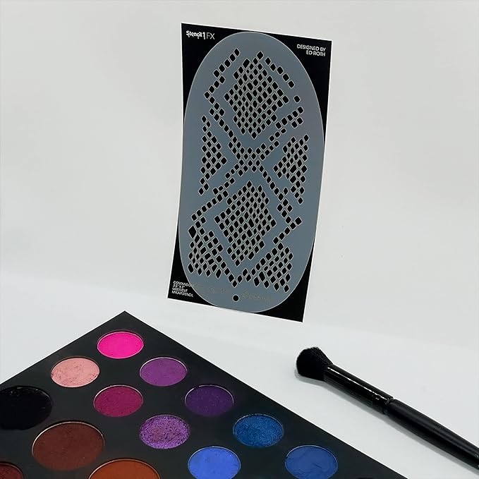 Stencil1FX - Snakeskin Eye Makeup Stencil for Costumes, Dress Up, Halloween, Cosplay, Face Painting, Raves, Festivals, Parades, Parties, Parades, Parties