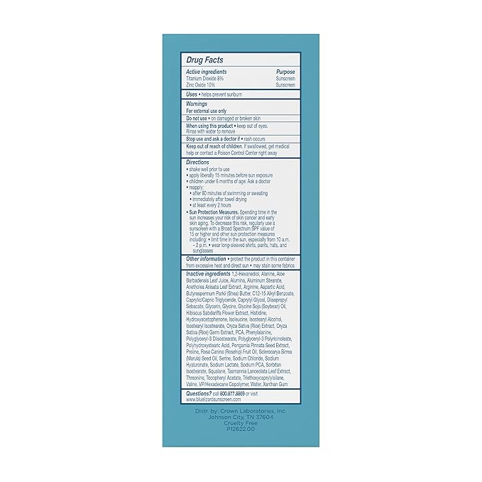 Blue Lizard Sheer Face Mineral SPF 50 Sunscreen Lotion, 100% Mineral Formula, Blue Light Protection, Lightweight, No White Cast, Nourishes and Hydrates, Paraben-Free, Fragrance-Free, 1.7 fl oz