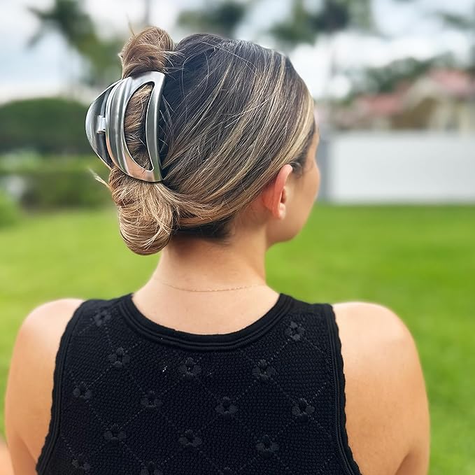 Camila Paris CP2909 French Hair Clip for Women Thick Hair for Long Curly Wavy Hair, Girls Hair Claw Clips Jaw, Durable Styling Big Claw Clip for Thick Hair, Strong Hold No Slip Grip, Made in France