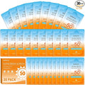 30 Pack Travel Size Sunscreen, SPF 50, Bulk Mini Sunscreen for Face and Body, Lightweight and Non-Greasy, Travel Size for Summer Beach and Outdoor, 0.19 OZ/Pack