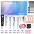 Libeauty Lash Lift and Black Color Kit, 4 in 1 Eyelash Perm and Brow Lamination Set, Professional Eye Lash Lifting Tool with 15ml Black Coloring Cream, Upgraded Lash Glue Balm for Easy DIY Home Use