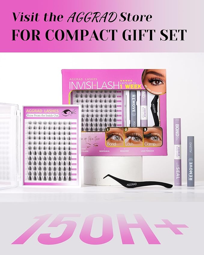 Fairy Lash Clusters Kit Short 8-14mm Manga Eyelash Clusters DIY Eyelash Extensions Wet-Look Spiky Anime Lashes Individual Fake Eyelashes Clusters with 0.03mm Ultra-Thin Invisible Lash Band