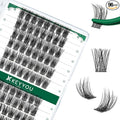 Lash Clusters 96pcs Individual Lashes Y11 D Curl 12mm Cluster Lashes KEYYOU Volume Wispy Lash Extension Soft&Comfortable Easy DIY at Home(Y11 D-12mm)