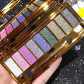 Glitter Eyeshadow Palette, 9 Colors Sparkle Shimmer and Matte Eye Shadow, Highly Pigmented Waterproof Long Lasting Makeup Set (Color 1)