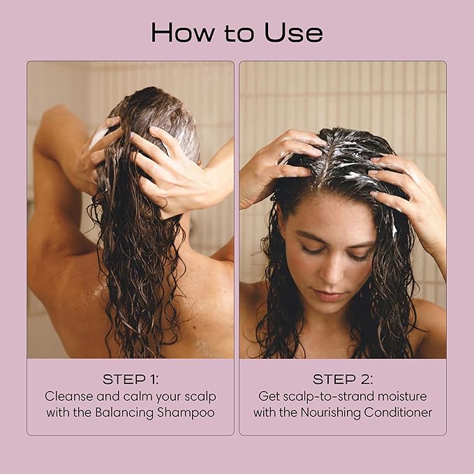 Jupiter Anti Dandruff Shampoo & Conditioner for Men & Women for Flaky, Itchy, Oily & Dry Scalp - Nourishes Scalp and Reduces Breakage & Flakes - Color-Safe, Sulfate-Free, Paraben-Free