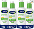 Cetaphil Daily Facial Moisturizer SPF 15, 4 Fl Oz, Gentle Facial Moisturizer for Dry to Normal Skin Types, No Added Fragrance, (Packaging May Vary)(Pack of 4)