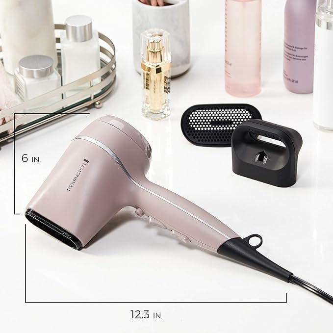 Remington Pro Wet2style Hair Dryer,with Ionic & Ceramic Drying Technology,Mauve,1875 Watts of Drying Power,(Pack of 2)