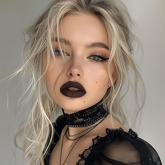 Depuplum 3Pc Matte Liquid Lipsticks for Women Red Lipstick Brown Lisptick Purple Lipstick Cruelty Free Long Lasting Lip Makeup, DM15+22+29