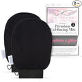 Seraphic Skincare Original Premium Exfoliating Mitt for Body (2pc) – 100% Vegan Viscose Traditional Body Scrub Glove Kessa Korean Washcloth – Body Exfoliator for Self-Tan Removal & Keratosis Pilaris