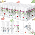 50 Pcs Christian Lip Balm Bulk Bible Verses Lip Balm Scripture Christian Gifts for Women Faith Religious Church Party Favor Inspirational Gift for Mother Teacher Nurse Employee Coworker (Floral)