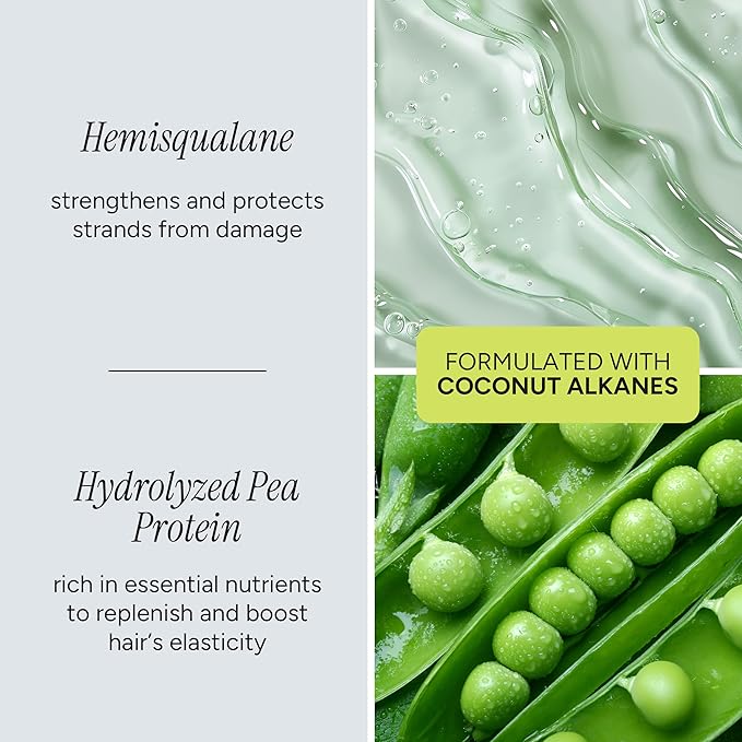 Heat Protect Blow Out Serum – Lightweight Protection Against Heat Damage with Hemisqualane, Pea Protein & Coconut Alkanes – Silicone-Free, Paraben-Free, Frizz-Free, Vegan, All Hair Types – 6.25 fl oz
