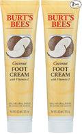 Burt's Bees Coconut Oil Foot Cream, Package May Vary, 4.3 Oz (Pack of 2)