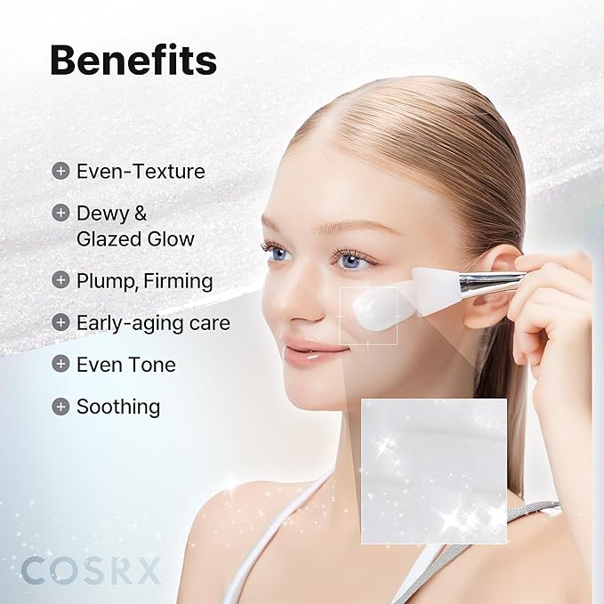 COSRX PDRN EXOSOME Glaze Wrapping Mask with SALMON DNA PDRN, Instant Glow, Easy Peel-Off Overnight Mask for Glass Skin, Firmness, Elasticity & Skin Texture Care, Mothers day gift, Korean Skin Care