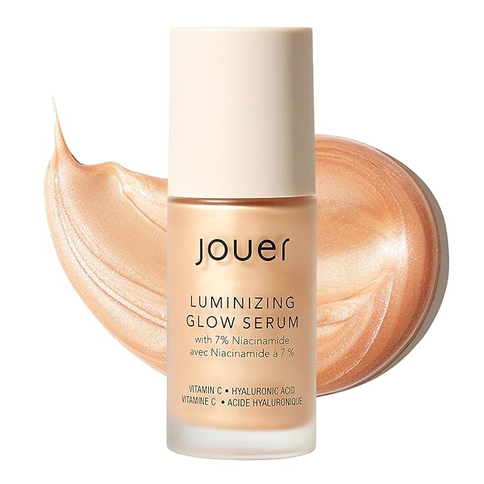 Jouer Luminizing Glow Drops Serum with 7% Niacinamide | Mix 2–3 Drops With Moisturizer or Foundation For A Summer Glow, Use With or Without Makeup, 1 fl oz