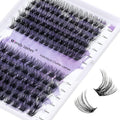 WENDY LASHES Clusters for Eyelash Extensions: 12-16mm Mixed, Lightweight, Natural, Wispy, Waterproof, Cat Eye, DIY at Home, D Curl, Wendy, C3+C9, FD318