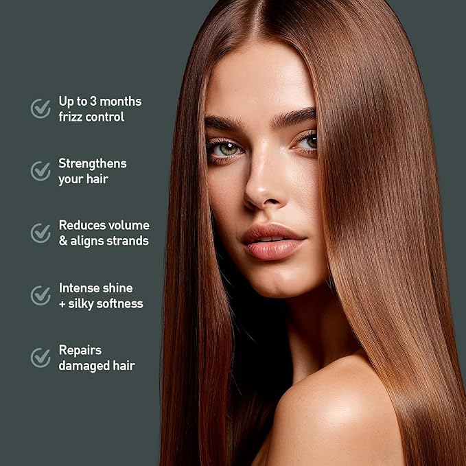 Expert Hair Botox Kit - Anti-Frizz, Thermo-Active, Natural Look, Queratina para El Cabello, 2x 1kg/35.3 oz, For All Hair Types and Textures, Cream, B-tox kit (Smooth + Bio)