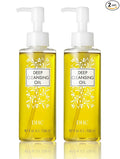 DHC Deep Cleansing Oil Medium 2 pack, Facial Cleansing Oil, Makeup Remover, Cleanses without Clogging Pores, Residue-Free, Fragrance and Colorant Free, All Skin Types, 4.1 fl. oz.