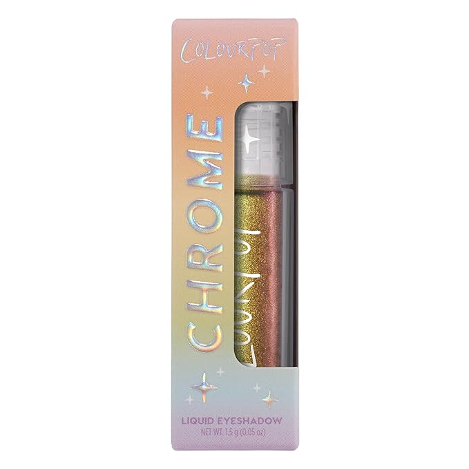 ColourPop Chrome Liquid Eyeshadow - Color-Shifting Chrome Eyeshadow with Long-Lasting & Ultra-Pigmented Formula - See U Later (0.05 oz)