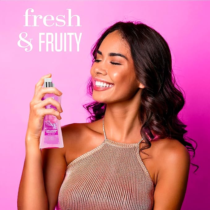 Body Fantasies Signature Fragrance Body Spray, Cotton Candy, 8 fl oz (Pack of 2)