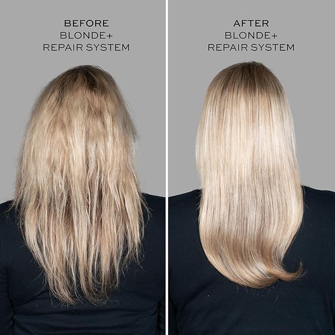 John Frieda Blonde+ Hair Repair System, Shampoo with Bond Building Complex, Gently Cleanses and Repairs Damaged Hair, Step 2 of Hair Repair System, 8.3 Oz