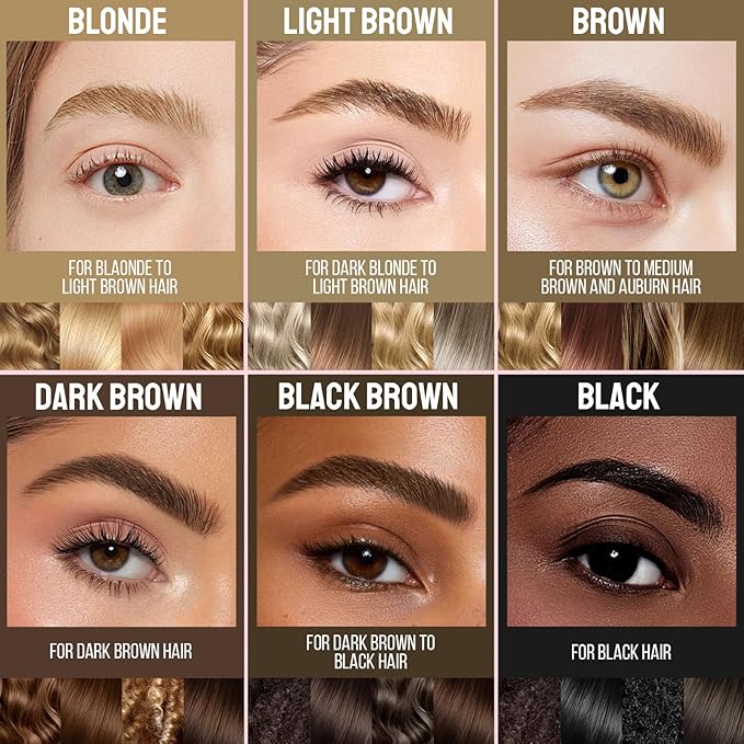 iMethod Curved Eyebrow Pen and Eyebrow Gel - Eyebrow Pencils for Women with Natural Hair Like Strokes, Brow Gel Clear for Soft Full Brows, Waterproof, All-Day Defined, Light Brown