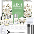 2-IN-1 Lash Lift & Brow Lamination Kit, DIY Home Kit for Naturally Fuller Brows & Lifted Lashes, Lasts Up to 6 Weeks with Proper Use, Easy-to-Follow Instructions Included