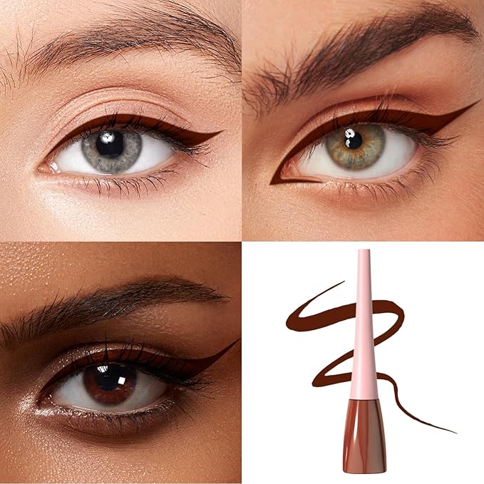 Boobeen Liquid Eyeliner Pen, Colored Eye Liner Waterproof Smudge Proof, Eyeliner Ink Liner with Precision Tip for Bold Eye Looks