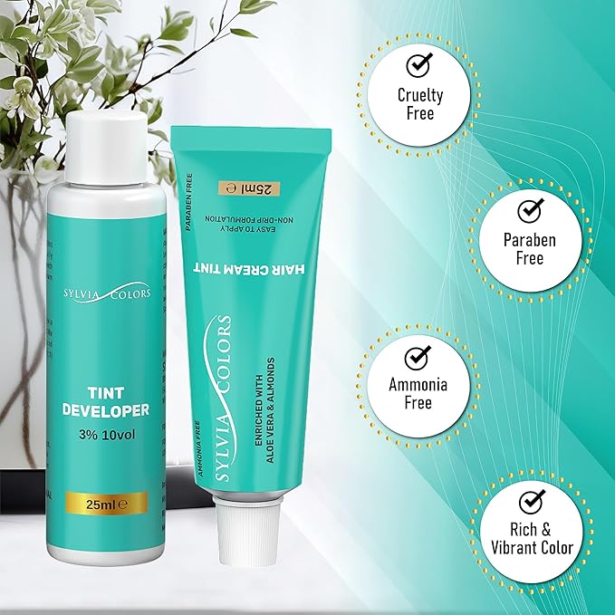 Professional Light Brown Hair TINT KIT – Root Touch-Up Color, 25ml – Spot Coloring for Roots & Grays, Waterproof Formula, 40 Applications, Lasts 4-6 Weeks