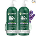 KESMEDIK Tea Tree Lavender Body Wash MaxTherapy, Itchy Skin Relief, Antifungal Defense, Fights Body Odor, Soothes Jock Itch & Athlete's Foot, Intimate Wash, Men & Women, 2-Pack, Limited Edition