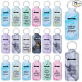 Ecation 72 Pcs Lipstick Holder Bulk Lipstick Holder Keychain Thank You Inspirational Lip Gloss Pouch Portable(Marble Colors)