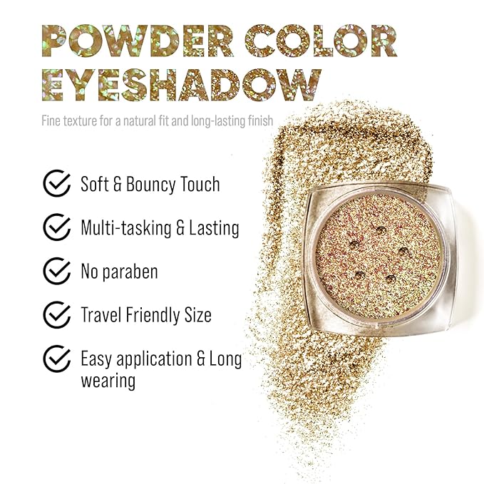 Glitter Eyeshadow, Eye Makeup, Eyeshadow Powder Glitter, STAR POWDER Shine and shimmer, NO Animal Testing & Cruelty Free 1g/ 0.03OZ (11)