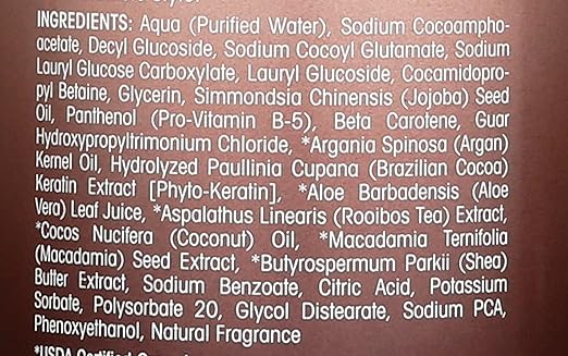 GIOVANNI 2chic Ultra-Sleek Shampoo - Brazilian Phyto-Keratin & Moroccan Argan Oil, Anti-Frizz Formula, Coconut, Shea Butter, Pro-Vitamin B5, Color Safe, Paraben Free - 24 oz